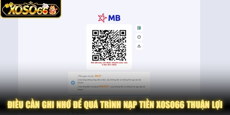 Những điều cần ghi nhớ để quá trình nạp tiền XOSO66 luôn thuận lợi