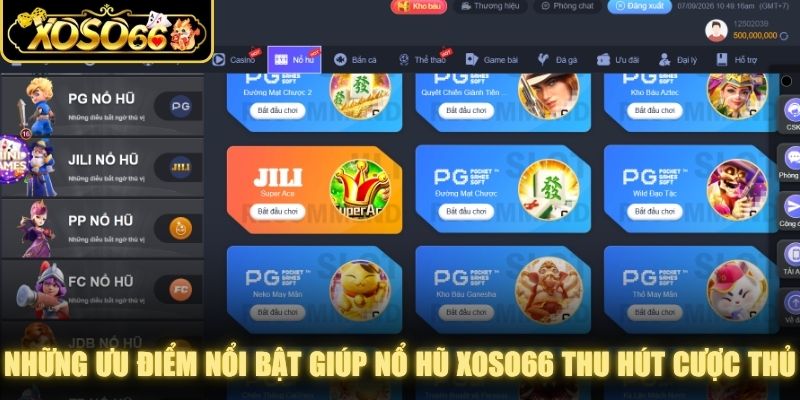 Những ưu điểm nổi bật giúp nổ hũ XOSO66 thu hút đông đảo cược thủ