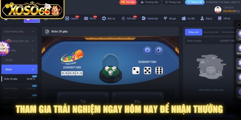 Tham gia trải nghiệm ngay hôm nay để nhận thưởng từ xổ số XOSO66